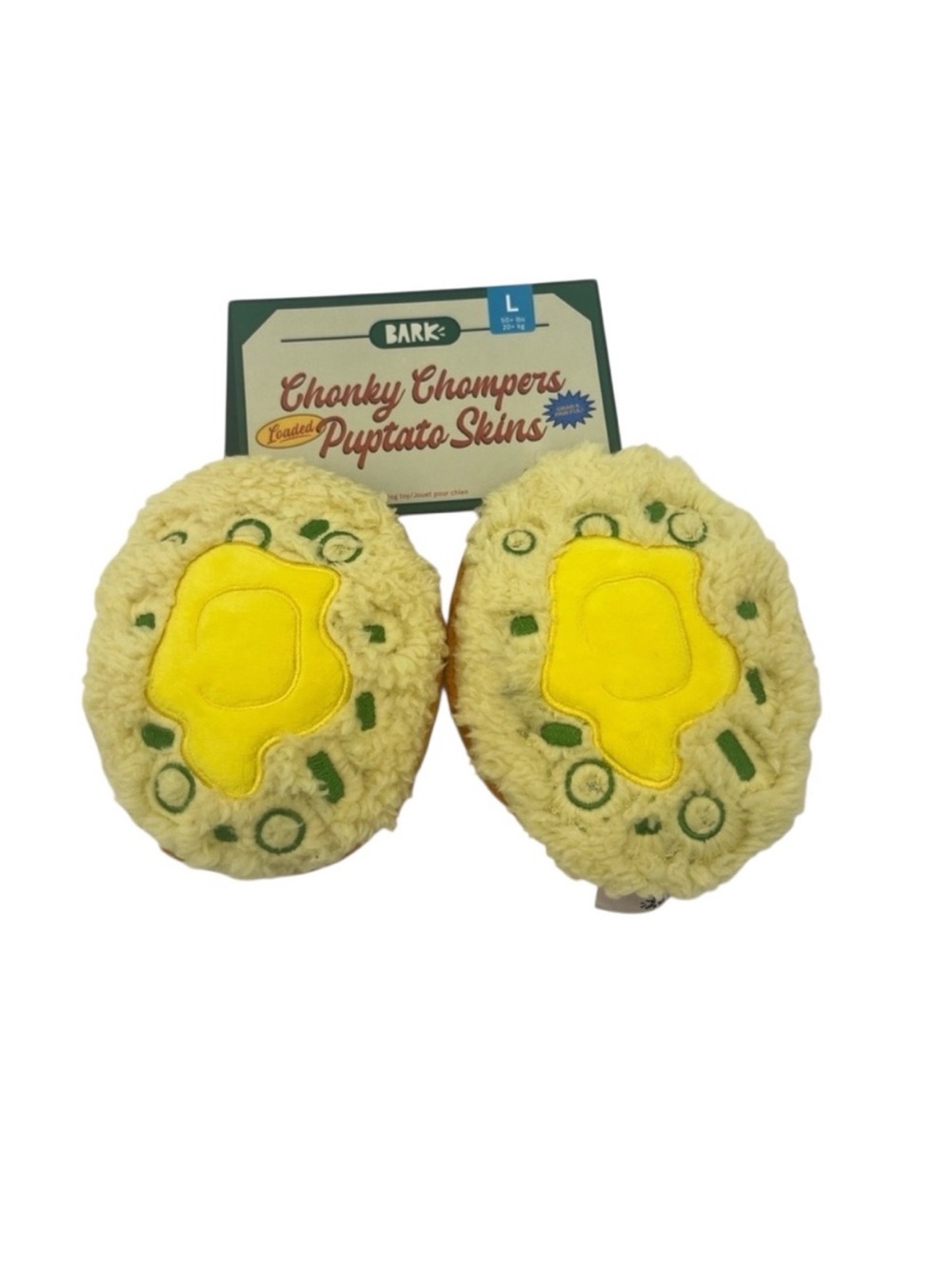 NWT | Bark Box 2 "Chonky Chompers Puptato Skins" Dog Toys